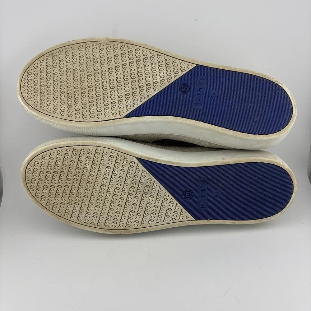 Rothy's The Sneaker 9.5 Sand Beige Sustainable Slip On Knit Shoes